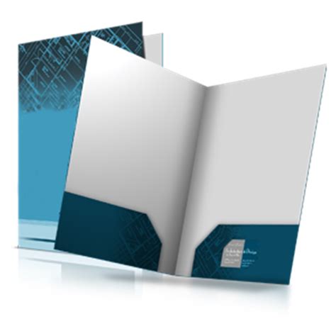 6 x 9 presentation folders.